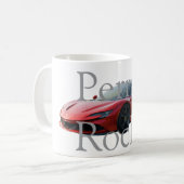 Custom Name Mug with car (Devant gauche)