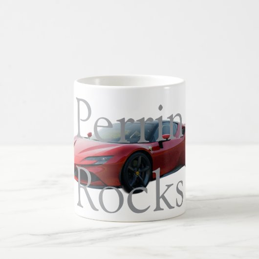 Custom Name Mug with car (Centre)