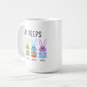 Custom Name My Peeps Easter Coffee Mug (Devant gauche)