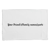 Custom Name Off White Pillowcases – Personalized  Kussensloop (Voorkant-Rechts)
