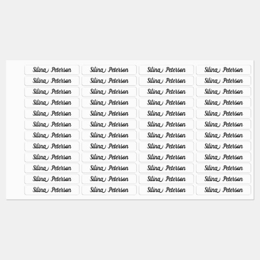 Custom name or company name fabric clothing labels (Vel)