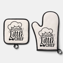 Custom name Oven Mitt & Pot Holder Set
