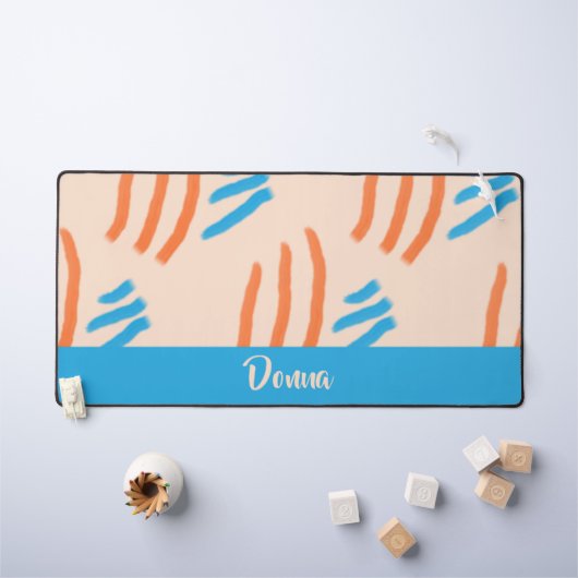 Custom name paint strokes patterned (Tableau pour enfants)