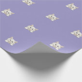 Custom Name Personalized Kitten Art Gift Cadeaupapier (Hoek)