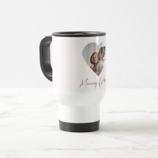 Custom Name & Photo | Personalized Travel Mug Gift (Devant gauche)