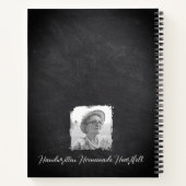 Custom Name & Photo Recipe Keeper Chalkboard  Notitieboek (Achterkant)