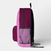 Custom Name Pink Girls Back to School  Bedrukte Rugzak (Rechts)