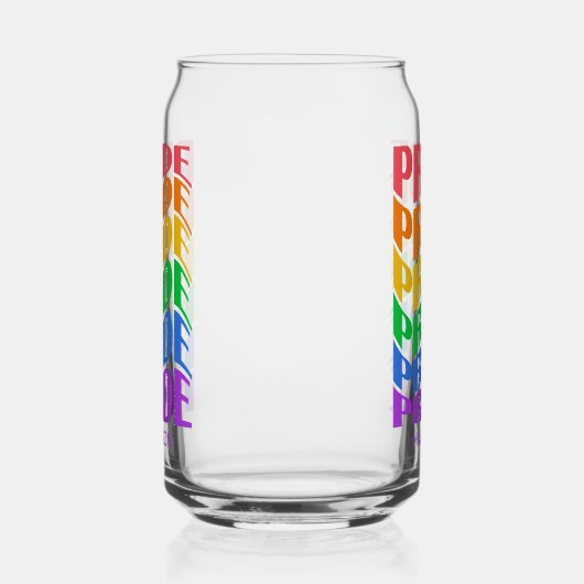 Custom Name Pride Blikvorm Glas (Rechts)