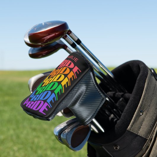 Custom Name Pride Golfheadcover (Insitu)