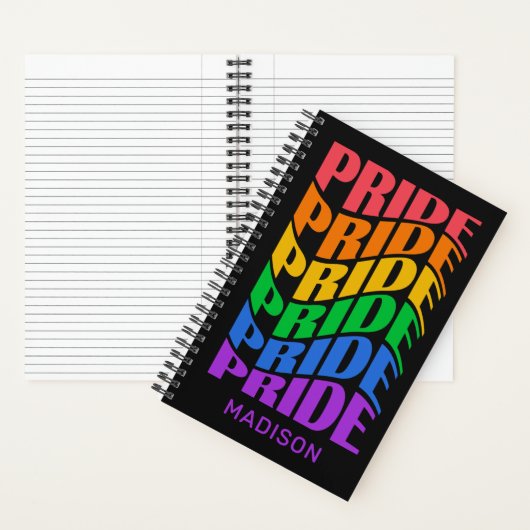 Custom Name Pride Notitieboek (Binnen)
