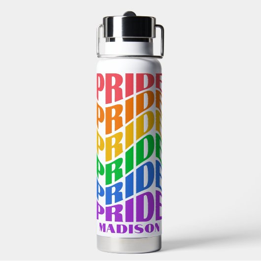 Custom Name Pride Waterfles (Achterkant)