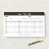 Custom Name Project Task Tracker Post-It Notes (Op bureau)