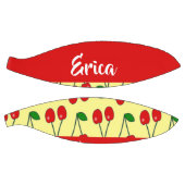 Custom name red cherries on yellow basketbal (Panelen)