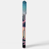 Custom Name Retro Synthwave Sunset Palm Trees Case-Mate iPhone Case (Achterkant / Rechts)