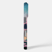 Custom Name Retro Synthwave Sunset Palm Trees Case-Mate iPhone Case (Achterkant / Rechts)