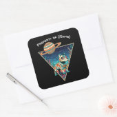 Custom Name Robot Dog - Space Cadet Sticker (Envelop)