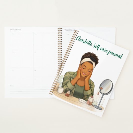 Custom name Self care journal  (Devant avec enveloppe)