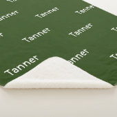 Custom Name Sherpa Blanket Warm Cozy Gift Idea Deken (3/4)