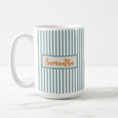 Custom Name Striped Mug Gift for Teens & Women (Gauche)