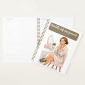 Custom name stylish Self care journal  (Devant avec enveloppe)