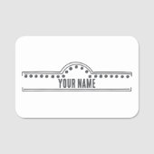 Custom Name Tag – Doodle Arch (Voorkant)