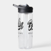 Custom Name / Text Berlin Germany Coordinates Waterfles (Rechts)