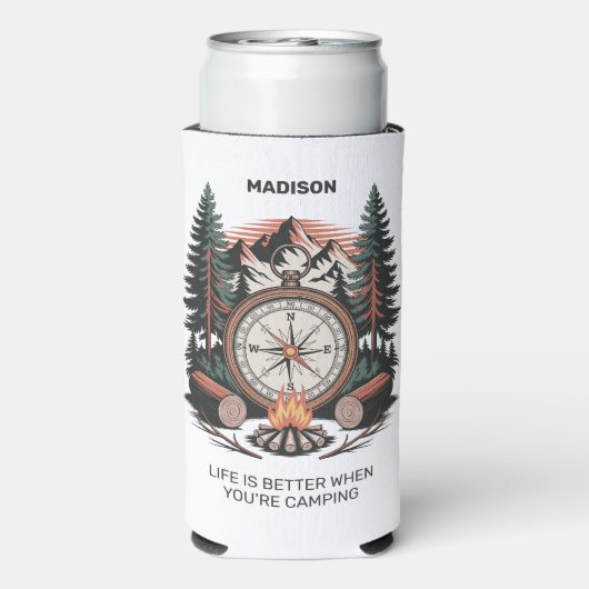 Custom Name & Text Camping (Seltzer Achterkant)