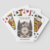 Custom Name & Text Camping Pokerkaarten (Achterkant)