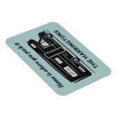Custom name, text & color Camper Van Magneet (Rechterzijde)