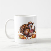 Custom name Thanksgiving turkey fall Koffiemok (Links)