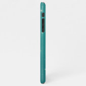 Custom Name Turquoise Starry iPhone Hoesje (Linkerkant)