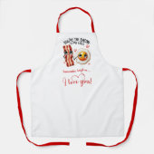 Custom Name Valentine Apron Funny Food Quotes Schort (Voorkant)