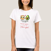 Custom Name Valentine Women T-Shirt Funny Food (Devant)