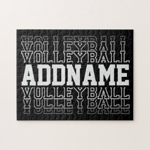 CUSTOM NAME Vanishing Volleyball Team Player Legpuzzel