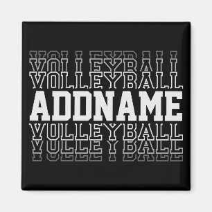 CUSTOM NAME Vanishing Volleyball Team Player Magneet