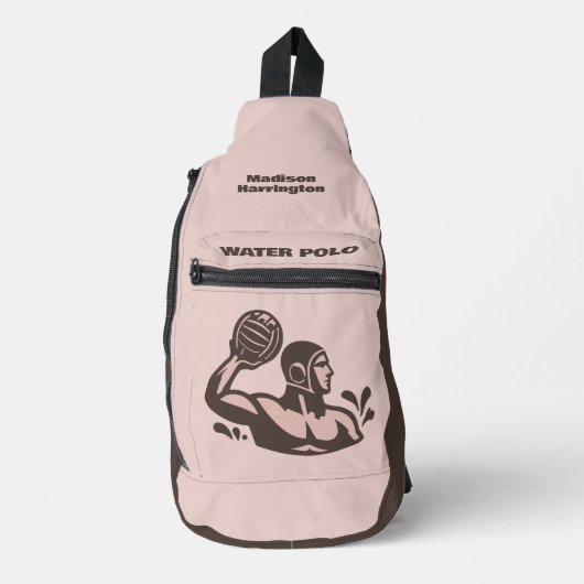 Custom Name Water Polo Sling Bag (Voorkant)