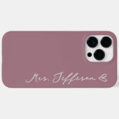 Custom Name Wedding Phone Case Gift for the Bride (Achterkant (horizontaal))