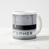 Custom Name With Dripping Liquid Metal Extra Grote Beker (Voorkant rechts)