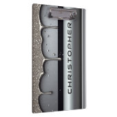 Custom Name With Dripping Liquid Metal Klembord (Rechts)