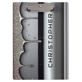 Custom Name With Dripping Liquid Metal Klembord