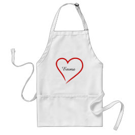 Custom Name with Heart – Perfect Chef Gift Standaard Schort