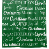 Custom Names Christmas Douchegordijn (Voorkant)