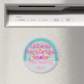 Custom National Board Certified Teacher Rainbow Magneet (Insitu (Vaatwasser))