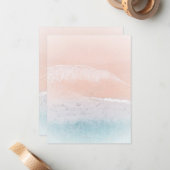 Custom Nature Plage Sable Mer Modèle (Devant/Arrière en situation)