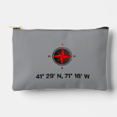 Custom Nautical Compass & Coordinates 41° N 71° W Etui (Voorkant)