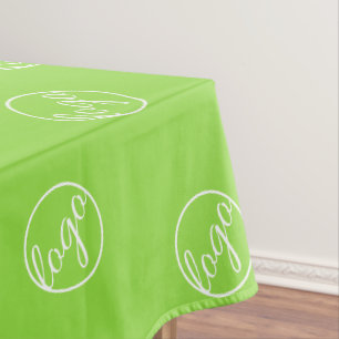 Custom Neon Lime Green Trade Show Logo Business Tafelkleed