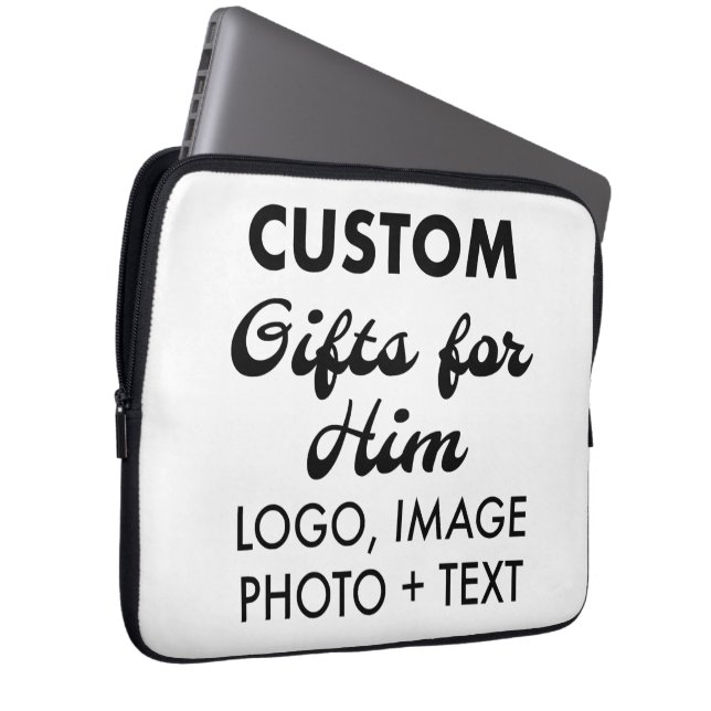 Custom Neopreen 13" Laptop Sleeve Hoesje Hoesje (Voorkant Rechts)