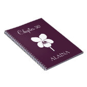 Custom New Chapter Violet February Birth Flower Notitieboek (Rechterzijde)