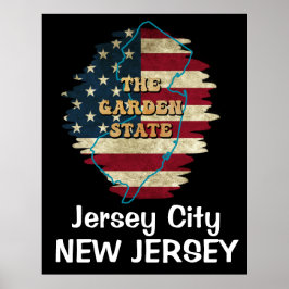 Custom New Jersey State Poster