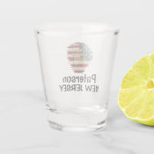 Custom New Jersey State Shot Glass Shot Glas (Achterkant)